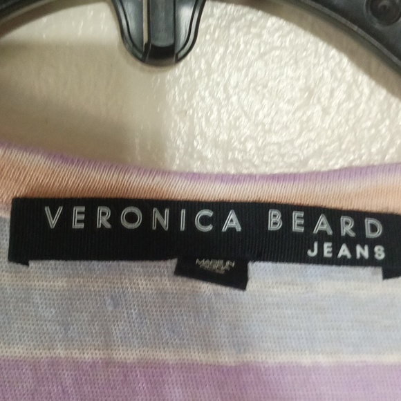 Veronica Beard buttons shine at the shoulders laid-back linen shirt oversized XS - Picture 3 of 9
